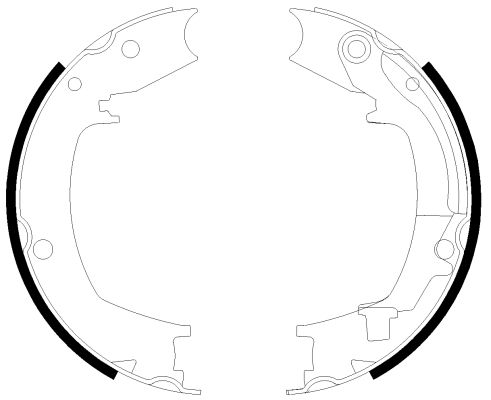 TEXTAR Bremsbackensatz, Feststellbremse (91066400)