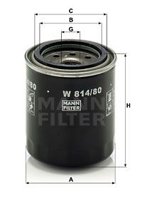 MANN-FILTER Ölfilter (W 814/80)