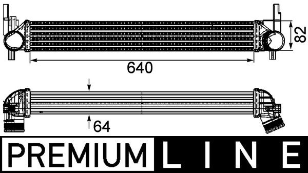 MAHLE Ladeluftkühler (CI 165 000P)