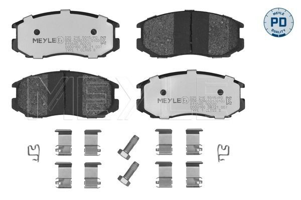 MEYLE Bremsbelagsatz, Scheibenbremse (025 216 5015/PD)