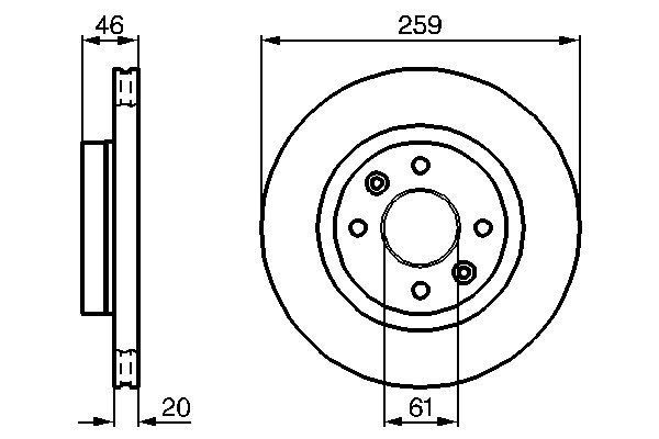 BOSCH Bremsscheibe (0 986 478 270)