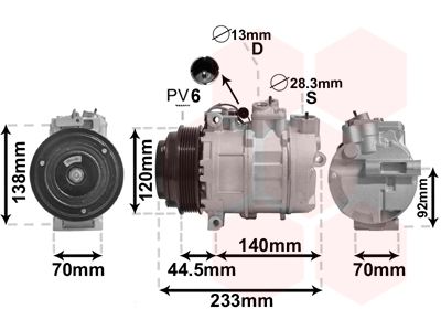 VAN WEZEL Kompressor, Klimaanlage (3000K277)