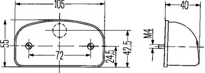 HELLA Kennzeichenleuchte (2KA 001 386-231)