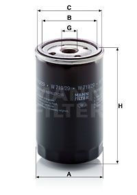 MANN-FILTER Ölfilter (W 719/29)