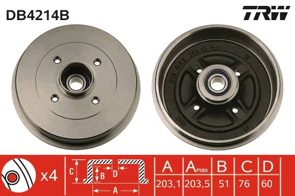 TRW Bremstrommel (DB4214B)