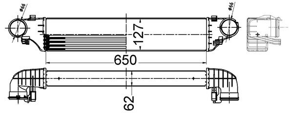 MAHLE Ladeluftkühler (CI 505 000S) Thumbnail