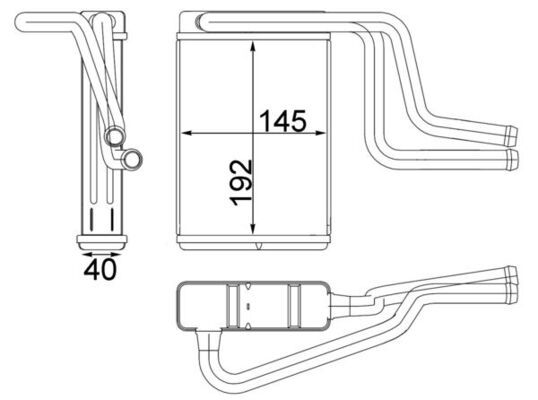 MAHLE Wärmetauscher, Innenraumheizung (AH 146 000S) Thumbnail