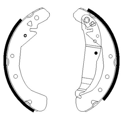 HELLA PAGID Bremsbackensatz (8DB 355 022-491)