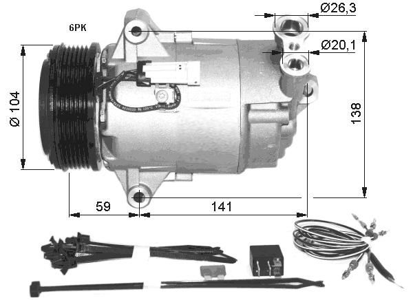 NRF Kompressor, Klimaanlage (32427)