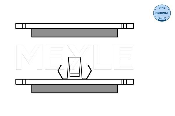 MEYLE Bremsbelagsatz, Scheibenbremse (025 231 0315)