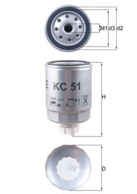 KNECHT Kraftstofffilter (KC 51)