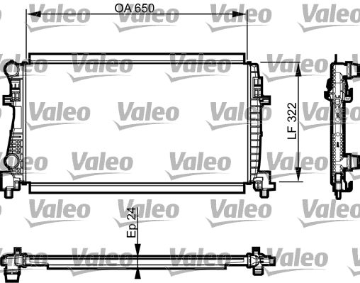 VALEO Kühler, Motorkühlung (735557)