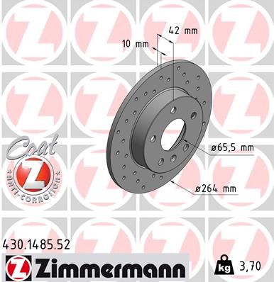 ZIMMERMANN Bremsscheibe (430.1485.52)