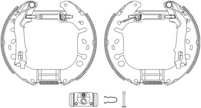 HELLA Bremsbackensatz (8DB 355 005-191)