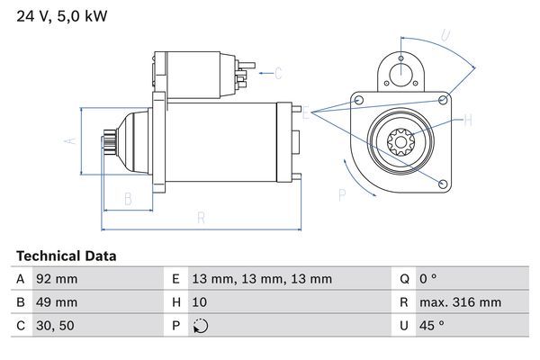 BOSCH Starter (0 986 023 430)