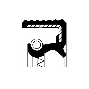 CORTECO Wellendichtring, Differential (07015496B)