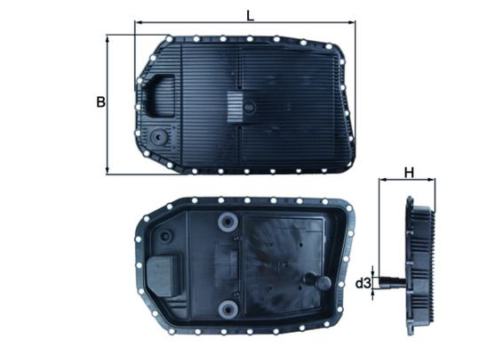 KNECHT Ölwanne, Automatikgetriebe (HX 154)