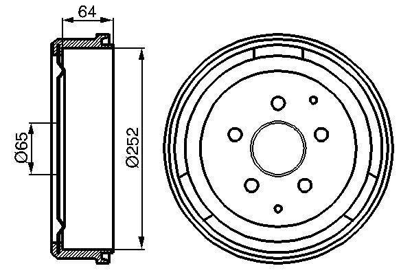 BOSCH Bremstrommel (0 986 477 033)