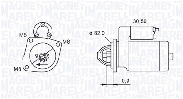 MAGNETI MARELLI Starter (063721552010)