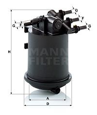 MANN-FILTER Kraftstofffilter (WK 939/1)