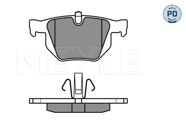 MEYLE Bremsbelagsatz, Scheibenbremse (025 235 5017/PD)