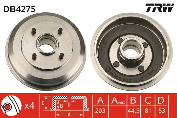 TRW Bremstrommel (DB4275)