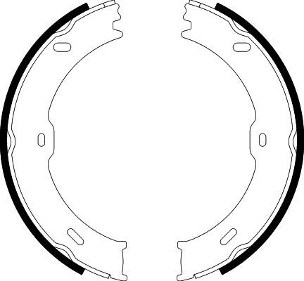 HELLA PAGID Bremsbackensatz, Feststellbremse (8DA 355 050-761)