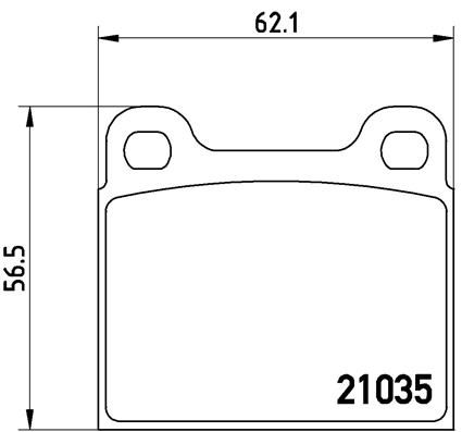 BREMBO Bremsbelagsatz, Scheibenbremse (P 50 066)