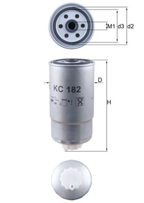 KNECHT Kraftstofffilter (KC 182)