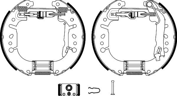 HELLA Bremsbackensatz (8DB 355 022-451)