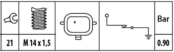 HELLA Öldruckschalter (6ZL 003 259-901)