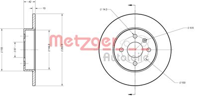 METZGER Bremsscheibe (6110192)