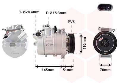 VAN WEZEL Kompressor, Klimaanlage (0600K384)