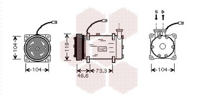 VAN WEZEL Kompressor, Klimaanlage (0900K215)