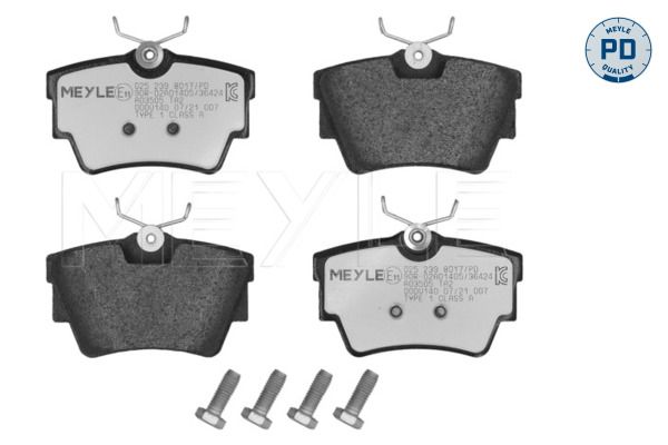 MEYLE Bremsbelagsatz, Scheibenbremse (025 239 8017/PD)