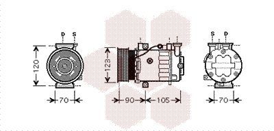 VAN WEZEL Kompressor, Klimaanlage (1700K361)