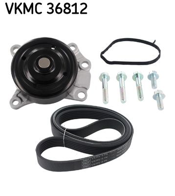 SKF Wasserpumpe + Keilrippenriemensatz (VKMC 36812)