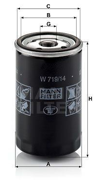 MANN-FILTER Ölfilter (W 719/14)