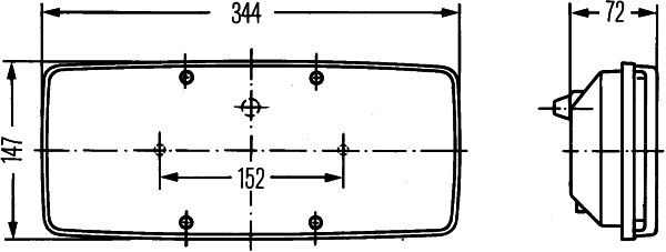 HELLA Heckleuchte (2SD 003 167-011)