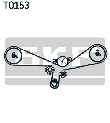 SKF Wasserpumpe + Zahnriemensatz (VKMC 01903-1)