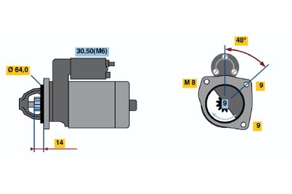 BOSCH Starter (0 001 137 001)