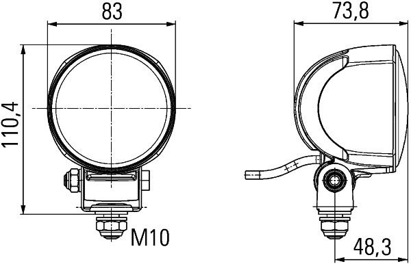 HELLA Arbeitsscheinwerfer (1G0 996 476-001)