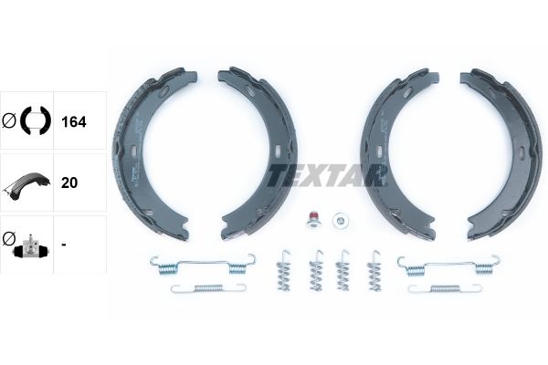 TEXTAR Bremsbackensatz, Feststellbremse (91057100)