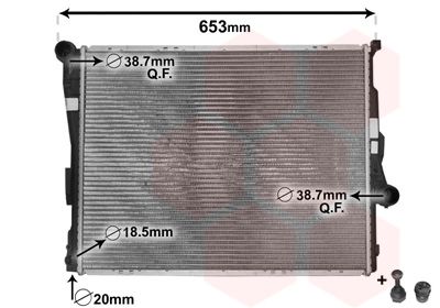 VAN WEZEL Kühler, Motorkühlung (06002205) Thumbnail