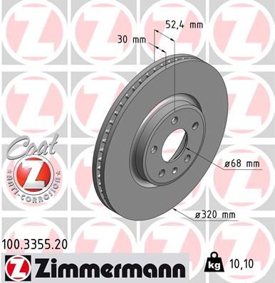 ZIMMERMANN Bremsscheibe (100.3355.20)