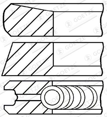 GOETZE ENGINE Kolbenringsatz (08-422000-00)