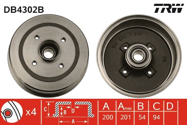 TRW Bremstrommel (DB4302B)