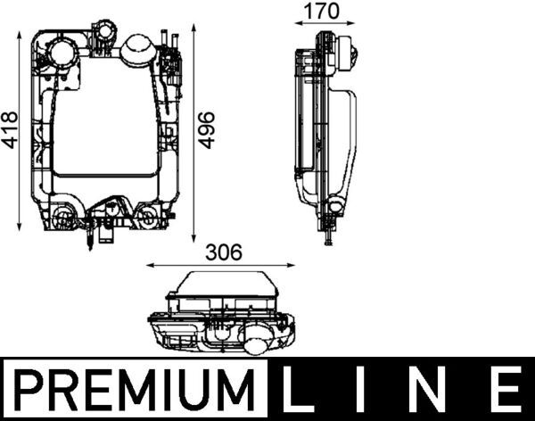 MAHLE Ausgleichsbehälter, Kühlmittel (CRT 44 000P) Thumbnail