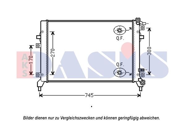 AKS DASIS Kühler, Motorkühlung (040053N)