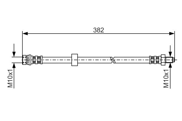 BOSCH Bremsschlauch (1 987 481 359)